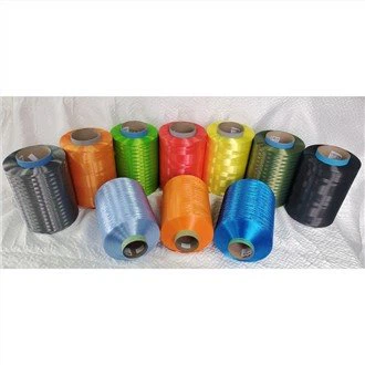 Fibre UHMWPE colorée